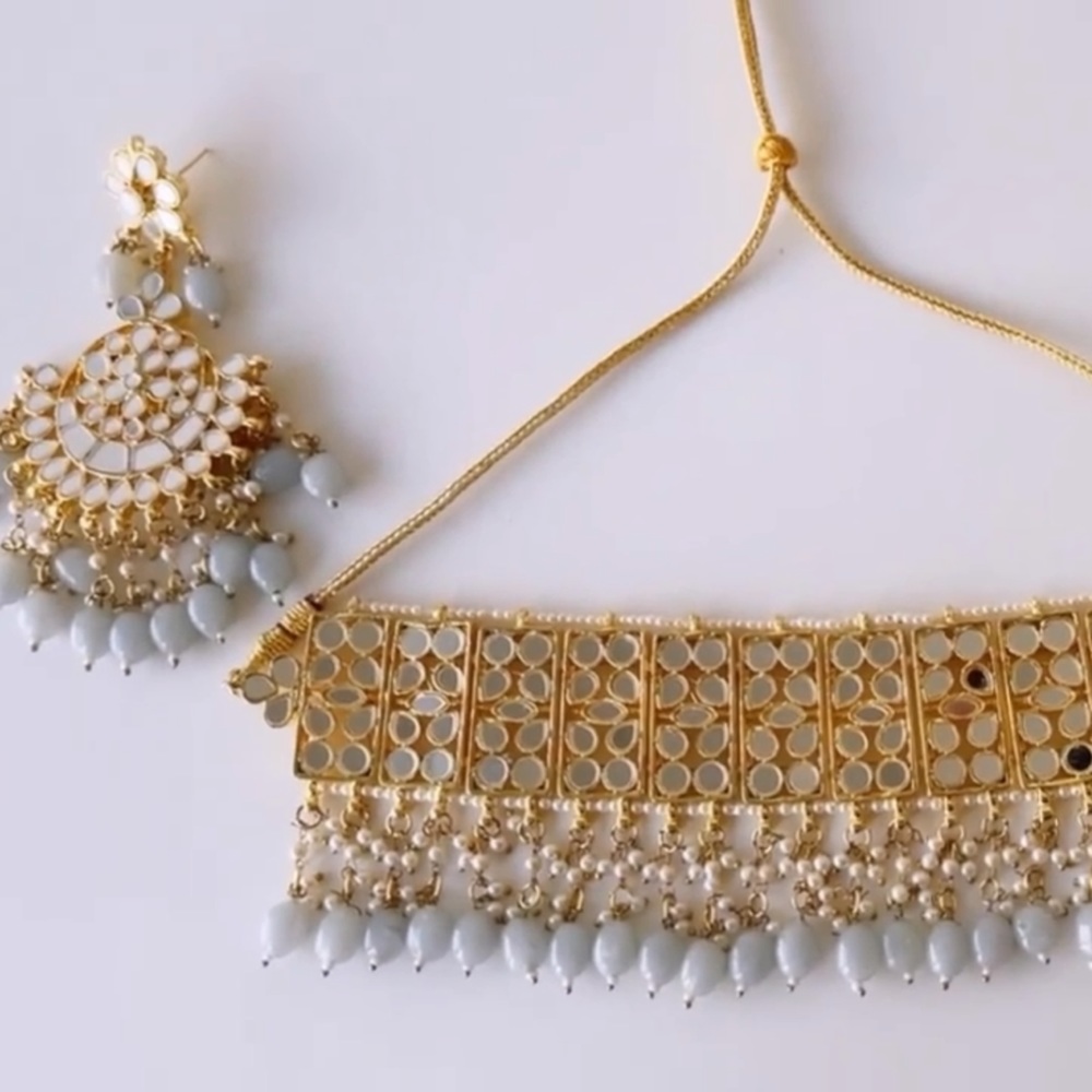 5 piece mirror jewelry set